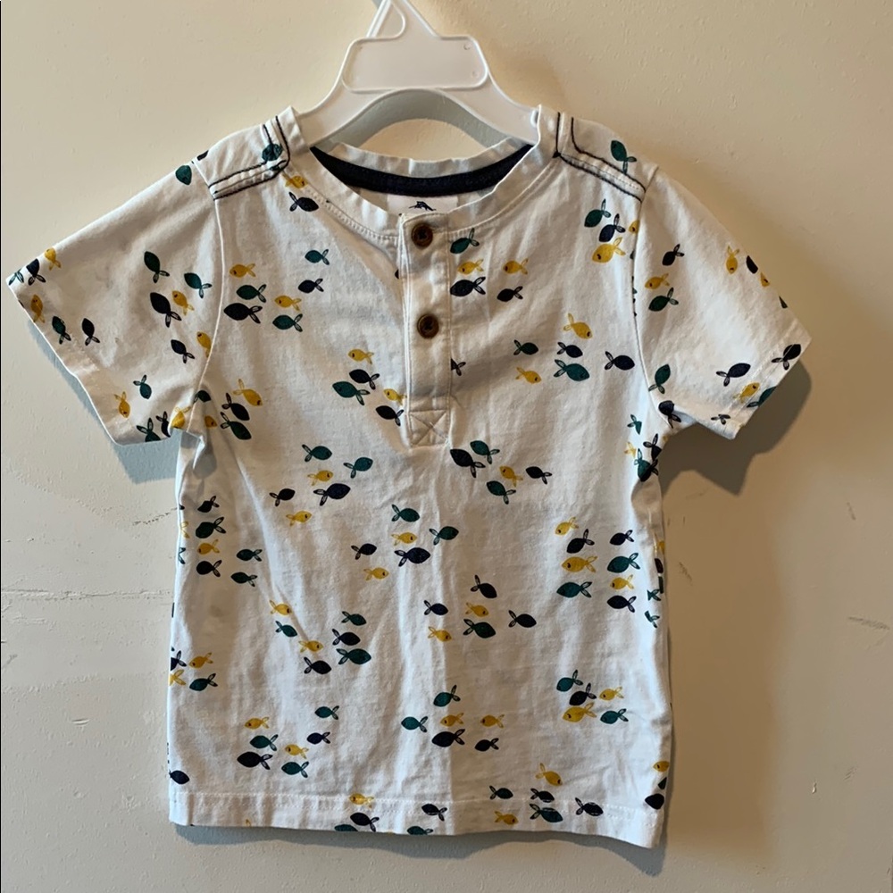 Tommy Bahama Yellow and White Short Sleeve Tees